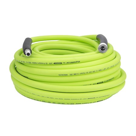 Flexzilla 3/8" x 100’ Pressure Washer Hose, 4200 PSI, Integrated Quick Connect Fittings HFZPW426100Q